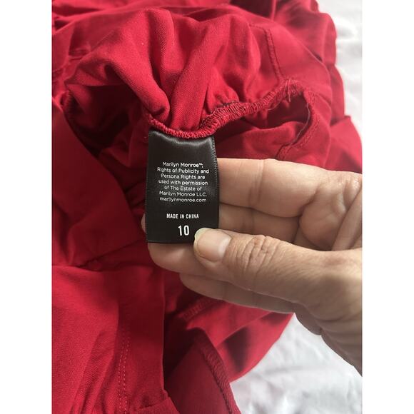 Torrid Marilyn Monroe Midi Ruched Off Shoulder Dress Womens Size 10 Red NWT - Picture 6 of 10